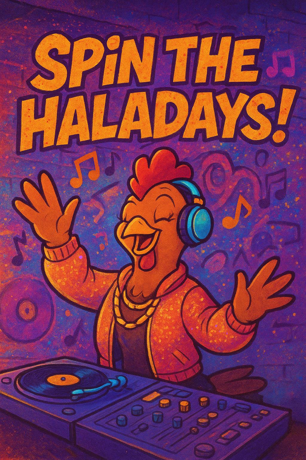 Haladay’s Hustle – Spin the Haladay's Poster