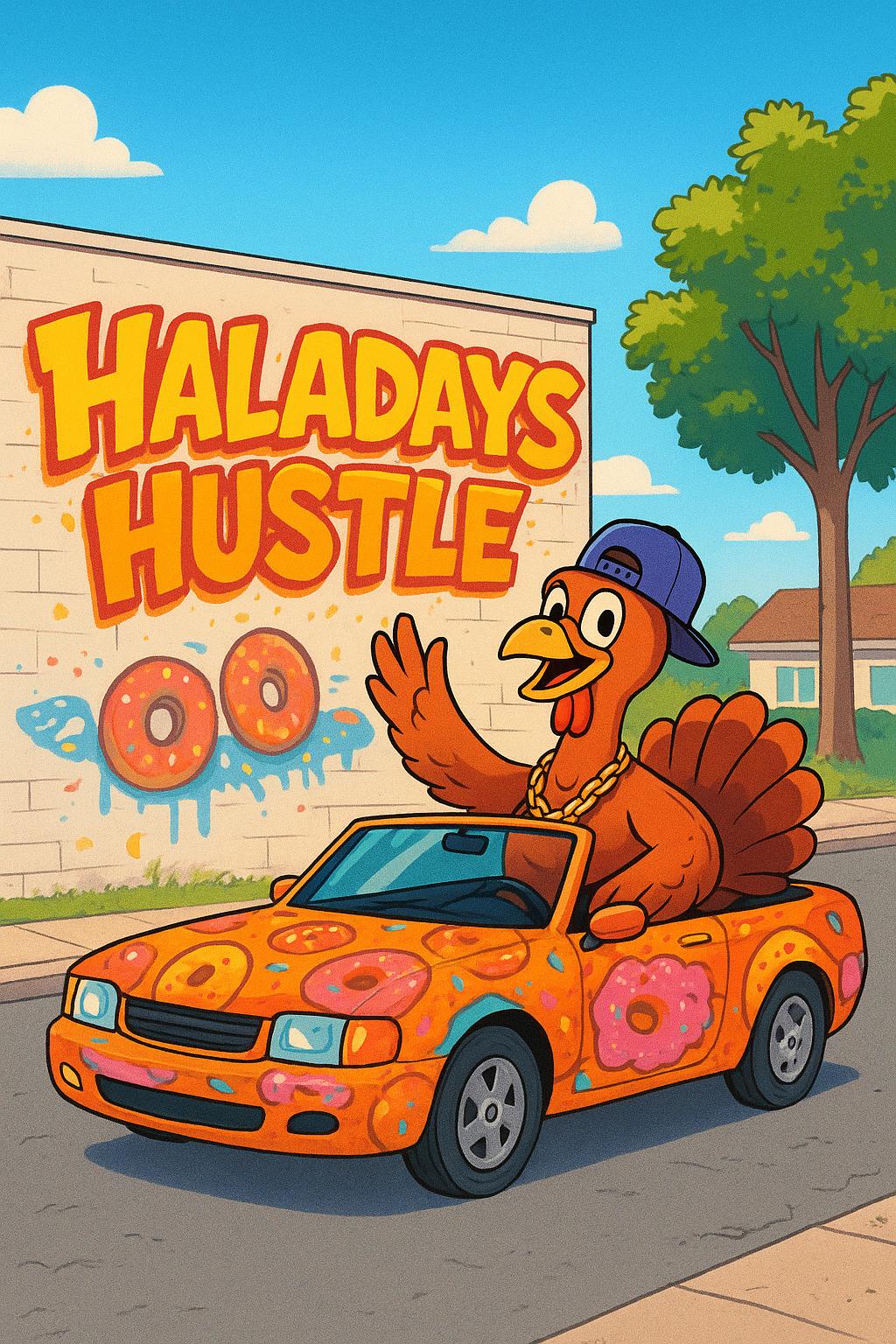 Thanksgiving Door Poster – Haladays Hustle Edition