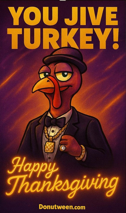 Jive Turkey Family Edition – Thanksgiving Wall Poster