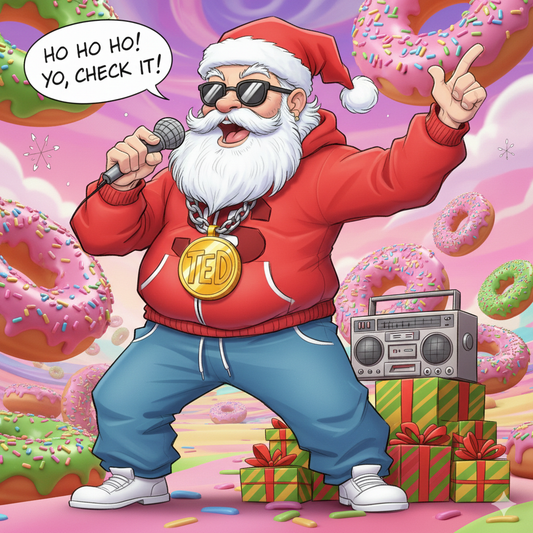 Hiphop Santa – Classic Door Poster